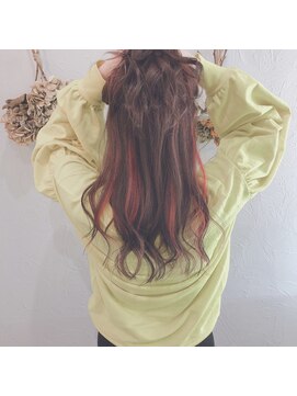 リコリス(licoris) インナーカラー　☆ハイライトレッド☆