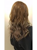 ロング×ホワイトベージュ♪グラデーション