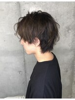 横顔が素敵に決まるニュアンスマッシュウルフ【表参道/青山】