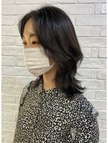 トハコ(&haco)&nbsp;ミディ韓国風ヘア☆