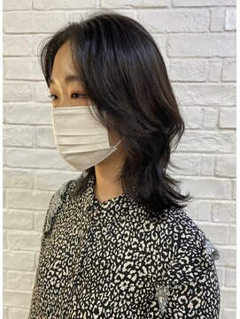 トハコ(&haco) ミディ韓国風ヘア☆