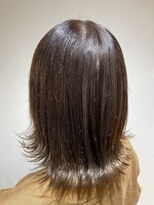 エイト 溝の口店(EIGHT)&nbsp;【EIGHT溝の口】お客様スタイル_デザインカラー切りっぱなしボブ