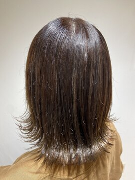 エイト 溝の口店(EIGHT) 【EIGHT溝の口】お客様スタイル_デザインカラー切りっぱなしボブ