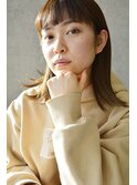 【merci.】眉上バング creamy brown