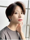 大人っぽさを出すかきあげマッシュショート　PRIMA ange 中目黒