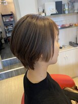 ヘアーリゾートラシックアールプラス(hair resort lachiq R+) 《Ｒ+》大人のインナーカラー/グレージュ/30代/ショートボブ