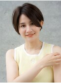 前髪なし大人ショートボブ20代30代40代【AIN.表参道】川原大地