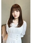 レイヤーロングヘア