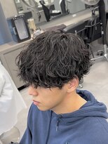 オーバルバイアピッシュ(OVARL by apish)&nbsp;波巻きスパイラルパーマメンズマッシュツイストツイスパ