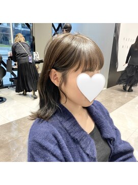 ハルキミナト ジャパン ヨコハマ(HARUKI MINATO japan YOKOHAMA) 大人可愛い/オリーブベージュ×くびれミディアム