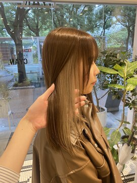 シアン 矢場町店(CYAN.) インナーカラー×グレージュ