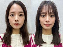 GARDEN銀座の小顔カットでこれだけ印象が変わる！顔型補正で一番似合う小顔ヘアに＊受賞多数前髪カット技術