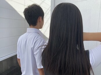 ヘアーガーデンジャム(HAIR GARDEN JAM nail+eyelash)の写真/【縮毛矯正・キラガミ認定サロン】クセや広がりを抑え、自然なまとまりのある髪へ。