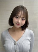 韓国/タンバルモリ/ワンカールボブ/ネビージュ/前髪あり