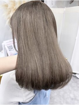 リア(riah) ミルクティーベージュダブルカラーインナーカラーケアブリーチ