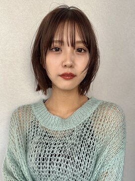 サンド 表参道(sand) ショートボブ縮毛矯正 10代20代30代40代