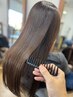 《圧倒的美髪へ》髪質改善トリートメント+カラー+カット　￥25300→22000