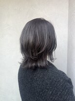 ランプヘアーデザイン(LAMP HAIR DESIGN)&nbsp;【堀田 奈穂】外ハネレイヤー/パープルカラー/40代50代/