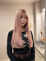 チャプター 問屋町(chapter)&nbsp;ケアブリーチホワイトピンクベージュ顔まわりレイヤーカット韓国