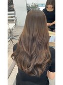 髪質改善カラーで柔らか質感ウェーブ