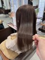 アリエス Aries 上赤江店 明るめのラベンダーベージュで軽さと華やかさに加えて艶感もUP☆