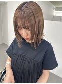 外ハネボブ ブリーチ 顔周りレイヤー 髪質改善  【山口】