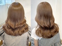 優しいケアブリーチで作る''ミルクティーベージュ''