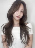 レイヤーカット　韓国ヘア