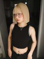 キオク(KIOX)&nbsp;ハイトーンボブ/リタッチ/レイヤーカット/ハイトーン/髪質改善