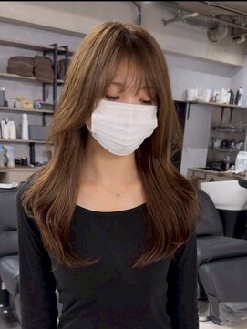 ハーシーバイアポロ 相模大野(HERSHE by apollo) ミディアムヘア/暗めカラー/グランマッシュ/レイヤーカット