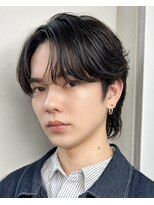 ポーチバイハニー オモテサンドウ(PORCH by HONEY omotesando)&nbsp;横浜/毛流れパーマ/ナチュラルセンターパート/フェザーパーマ