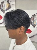 Men's A BY WHO 江坂/センターパート/透明感カラー/ブリーチ