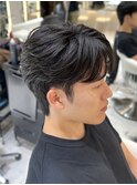 men's/メンズ/リバースセンターパート/ニュアンスパーマ/原宿