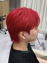 ユニックス ララポート豊洲店(UNIX Salon&Spa)&nbsp;ビビットレッド/シースルーマッシュ/豊洲美容室