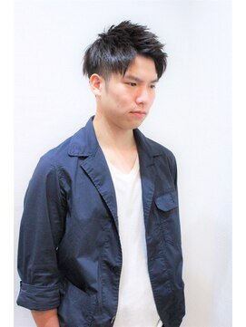 ヘアースペースシャルム (HAIR SPACE Charme) 【黒髪ショート】刈り上げ×アップバング