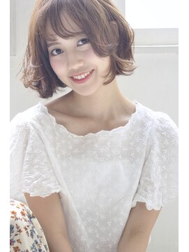 エルフォ(elfo) 【elfo】ツヤ感UPで色持ち抜群カラーのふんわりボブ