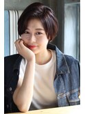超微粒子トリートメントでまとまるハンサムショート