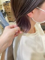 ネオリーブアイム 横浜西口店(Neolive aim)&nbsp;Neolive aim イヤリングカラー　ピンクバイオレット