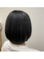 ナノハナ 鹿沼市【本格ヘッドスパ】美容室ナノハナ 後に透け感グレージュ