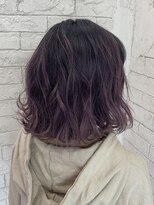 エクラート リラ 立川店(ECLART lilas.) 紫グラデーション【ブリーチ/グラデーションカラー/立川】