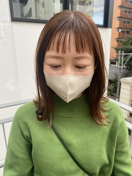 アトリエ フェム(atelier.fem) 【ギリ眉上がカワイイ＊ぱっつん前髪】