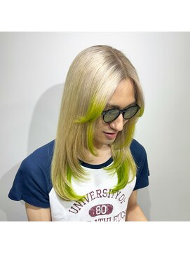 ウェーブス 大宮門街店(wave's) 裾カラーライムグリーン