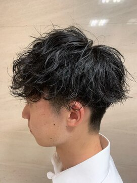 ヒロギンザ 恵比寿店(HIRO GINZA) ツーブロックビジネスショートフェードスパイラルツイストパーマ