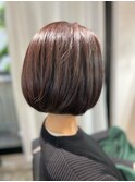 ショートボブショートカットショートヘアボブヘア白髪ぼかしボブ
