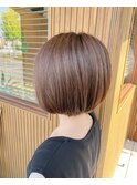 白髪ぼかし×ベージュ
