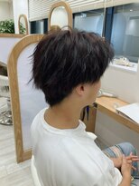 アドラーブル 駅南店(adorable) センターパートソフトツイストパーマメッシュマッシュウルフ