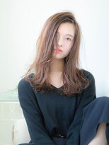 ロンド ルージュ 銀座店(Lond rouge) ミニウルフレイヤーカット顔周り前髪韓国ミディアムロング/銀座