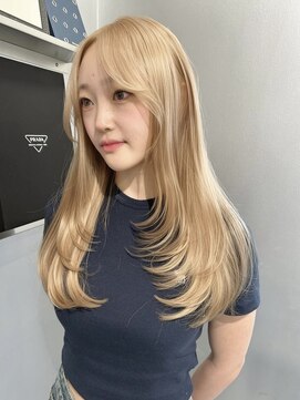 ペレ アネックス 大阪梅田茶屋町店(PELE ANNEX) くびれヘア/アプリコットオレンジ/夏のヘアアレンジ/梅田