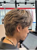 ローライトハイライトニュアンス毛流れセンターパート