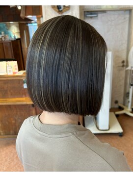 ポット バイ クレドガーデン 大宮東口店(pote by CRED GARDEN) 暗髪コントラストハイライトxボブ